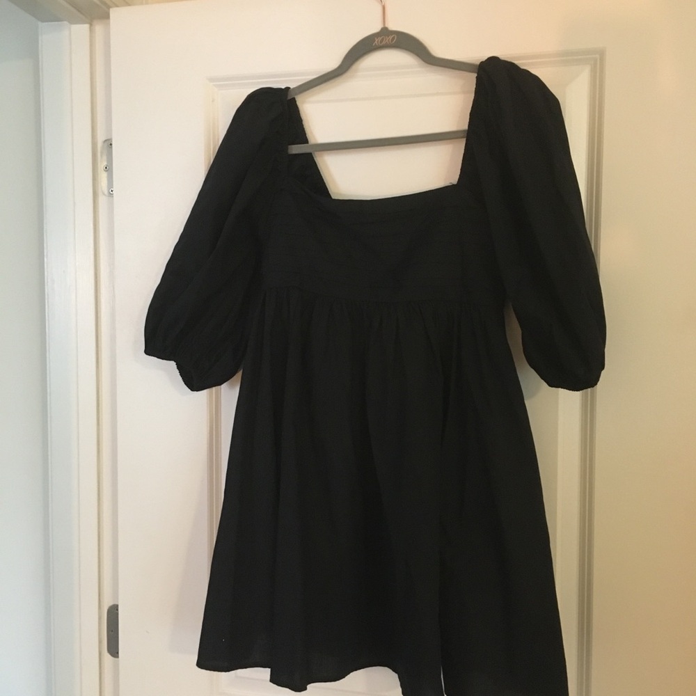 Abercrombie Black Puff Sleeve Dress
